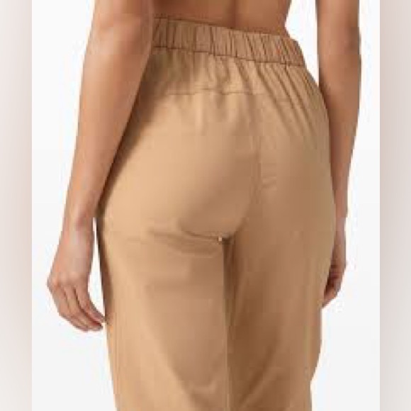 RARE $138 Lululemon Your True Trouser High Rise PantBeech Wood NWT 12 - Picture 2 of 4